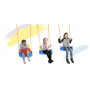 Гойдалки - трансформер WCG Dali 3в1 дитячі пластикові розбірні для дитячого майданчика